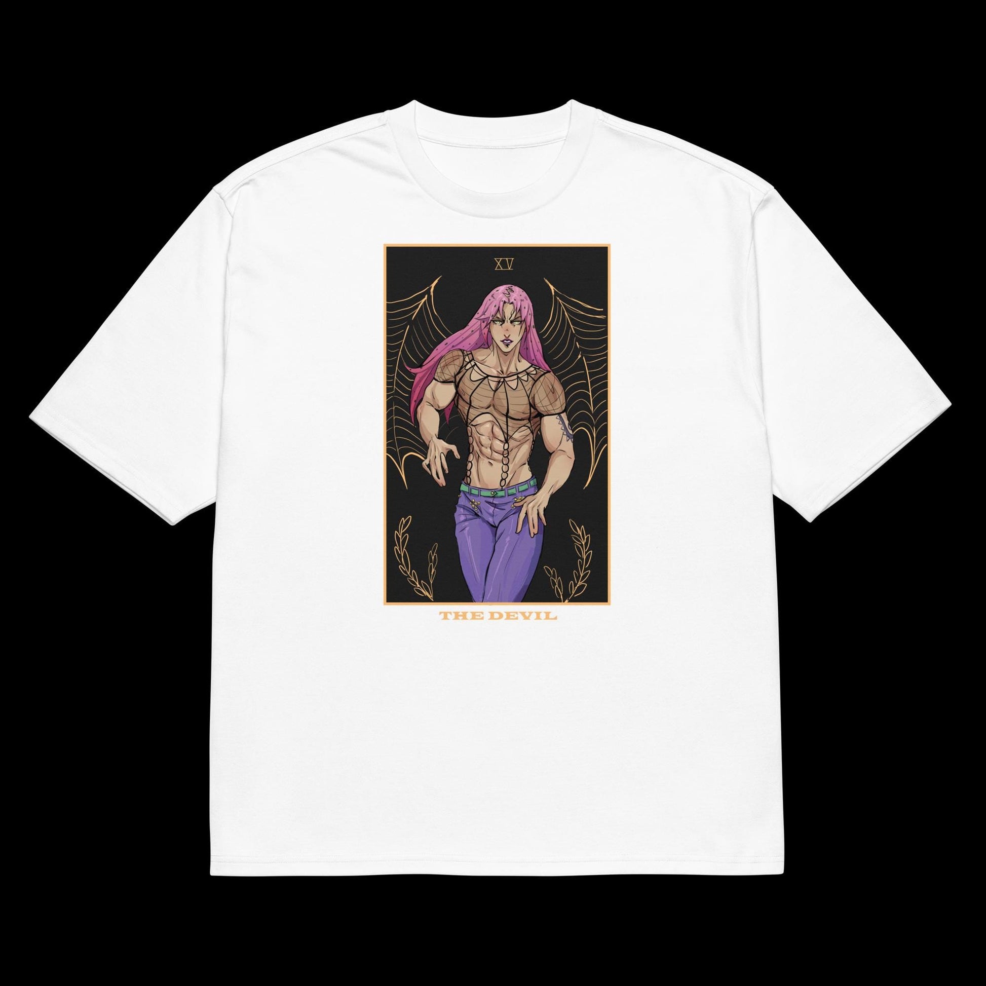 Diavolo Tarot oversized t-shirt (White)