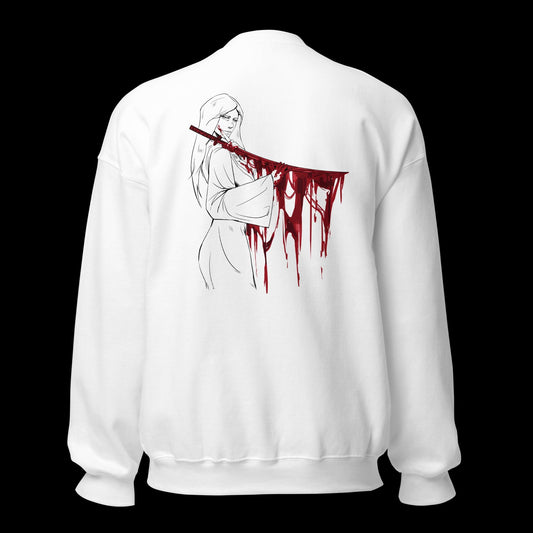 Bleach: Unohana Retsu embroidered sweatshirt(white)