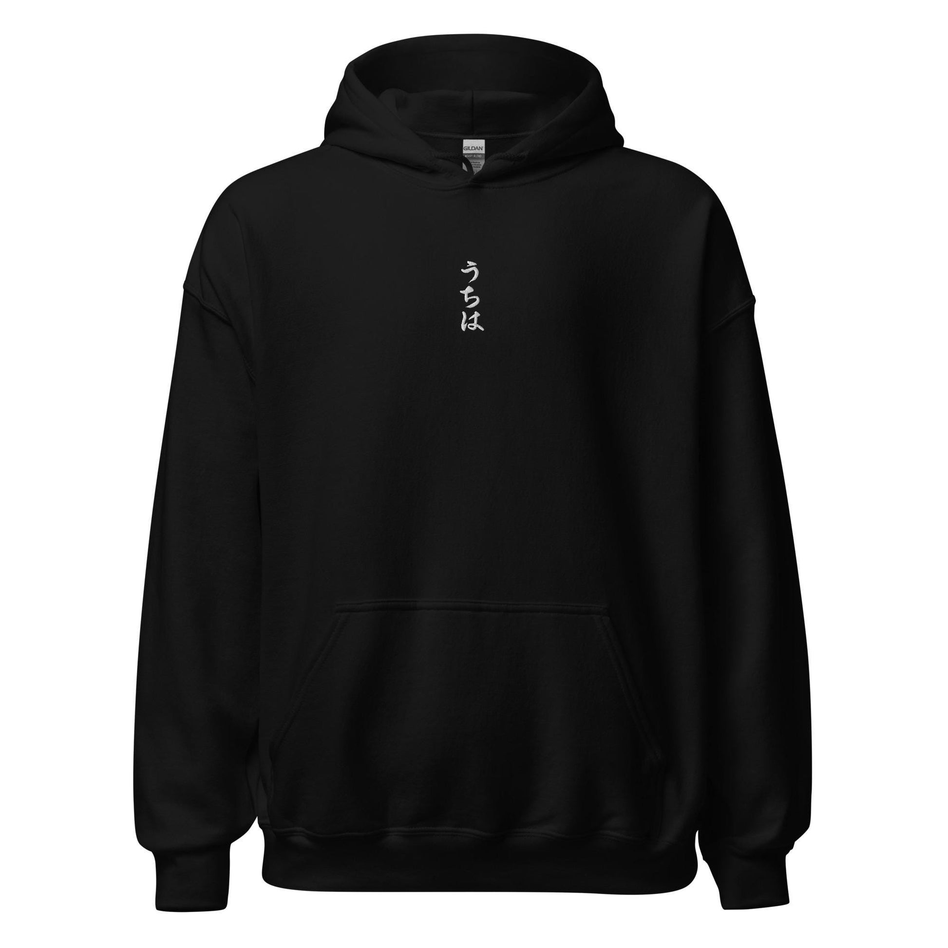 Uchiha embroidered hoodie black