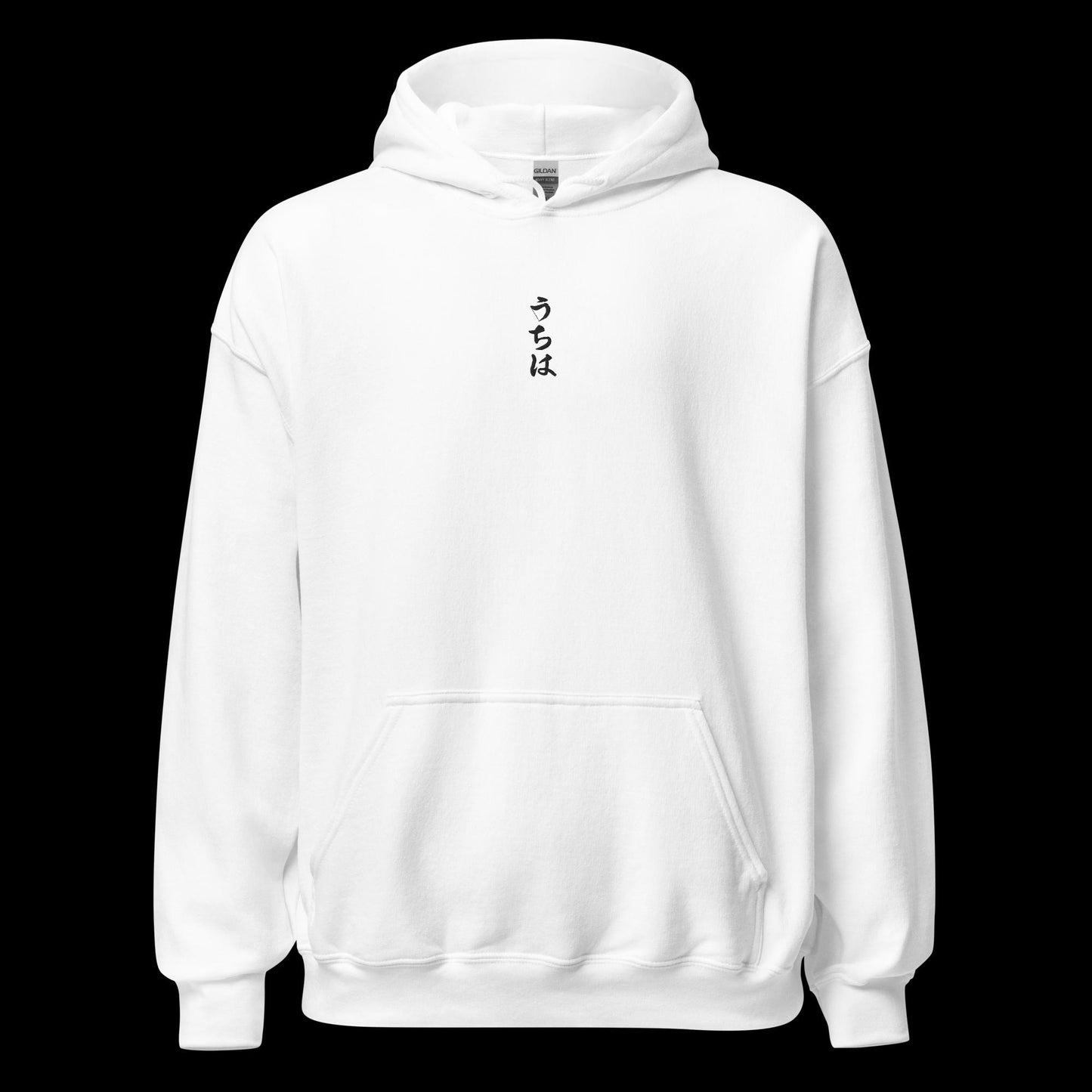 Uchiha embroidered hoodie white