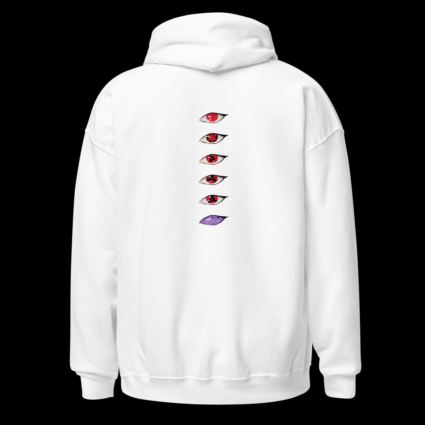 Uchiha embroidered hoodie white