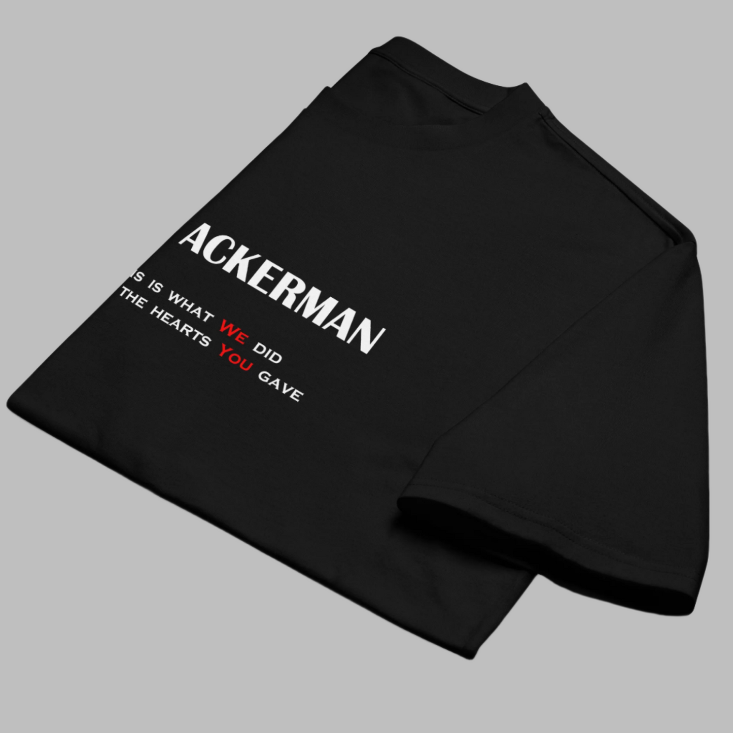 AOT: Levi Ackerman t-shirt(black)